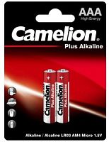 Camelion  LR03  Plus Alkaline BL-2 (LR03-BP2, батарейка,1.5В)  (2 шт. в уп-ке) в Ставрополе, доставка, гарантия.
