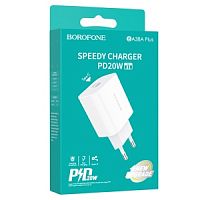 СЗУ BOROFONE BA38A Speedy 1xUSB-C, 3A, 20W, белый в Ставрополе, доставка, гарантия.