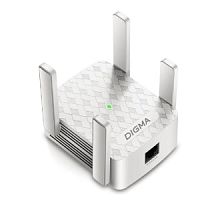 Повторитель беспроводного сигнала Wi-Fi N300 Digma D-WR310 (DWR310V2) белый в Ставрополе, доставка, гарантия.