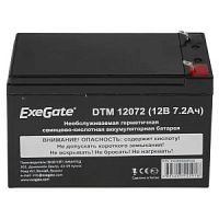 Exegate EP129858RUS Аккумуляторная батарея  Exegate EG7-12 / EXG1270 / DTM1207, 12В 7Ач, клеммы F2 ( в Ставрополе, доставка, гарантия.
