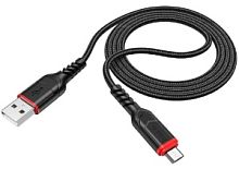 HOCO X59/ USB кабель Micro/ 1m/ 2.4A/ Нейлон/ Black в Ставрополе, доставка, гарантия.