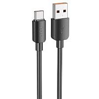Кабель USB HOCO X96 Hyper USB - Type-C, 6A, 100W, 1 m, черный в Ставрополе, доставка, гарантия.