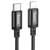Кабель USB-C HOCO X91 Radiance Type-C - Lightning, 20W, 3 м, черный в Ставрополе, доставка, гарантия.