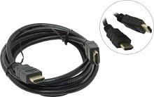 Bion Кабель HDMI v2.1, 19M/19M, 3D, 8K UHD, экран, ферритовые кольца, 1м, черный [BXP-HDMI21-010] в Ставрополе, доставка, гарантия.